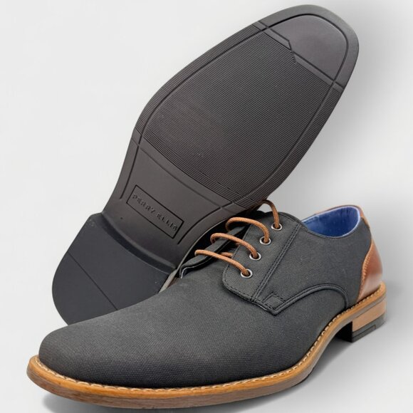 Perry Ellis Winston Ultra Foam Men’s Gray Dress Shoe Sz 7.5 New No Box Comfort - Picture 8 of 10